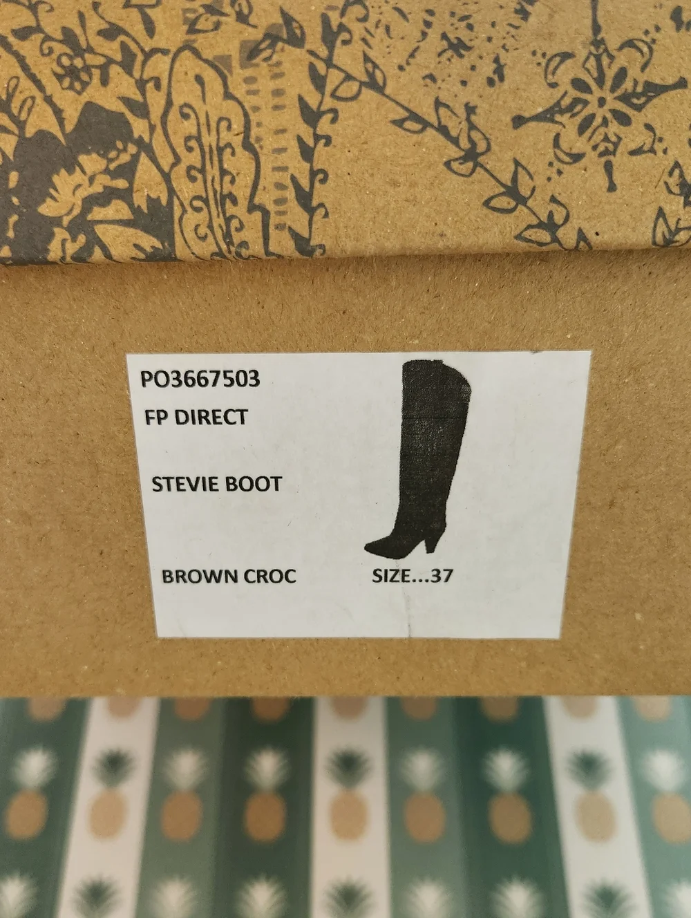 Free People Stevie Boot in Brown Croc - Picture 8 of 8